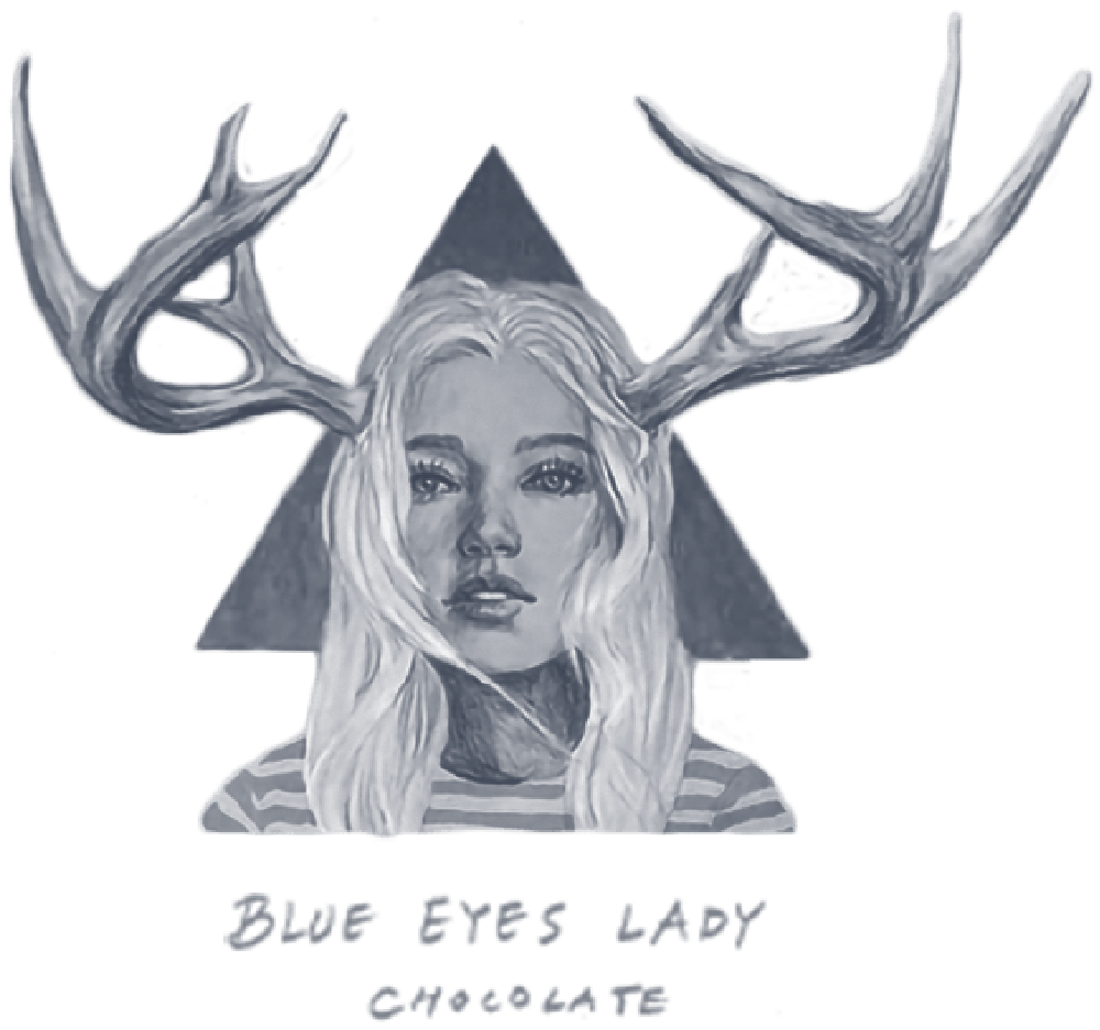 BLUE EYES LADY CHOCOLATE